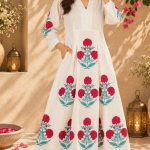 Ruby Poppy White Long Flared Dress