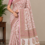 Blush Rose Garden Printed Saree