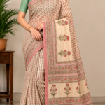 Rosewood Bloom Heritage Printed Saree